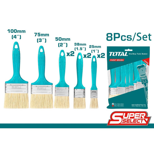 ست قلم رنگ دسته چوبی 9 پارچه توتال THT8414091